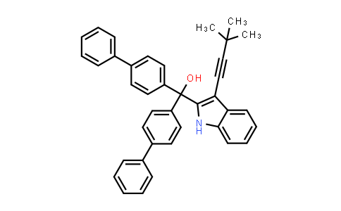 2668263-71-4 | Di([1,1'-biphenyl]-4-yl)(3-(3,3-dimethylbut-1-yn-1-yl)-1H-indol-2-yl)methanol