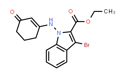 MC840630 | 2914975-84-9 | Ethyl 3-bromo-1-((3-oxocyclohex-1-en-1-yl)amino)-1H-indole-2-carboxylate
