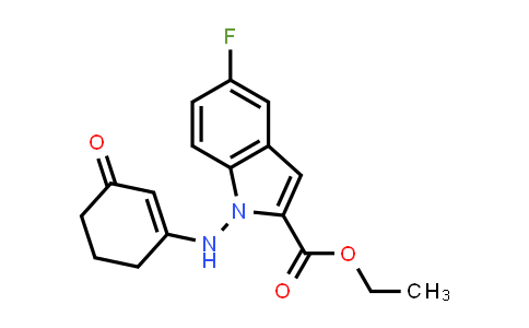 2914975-79-2 | 5-氟-1-((3-氧代环己-1-烯-1-基)氨基)-1H-吲哚-2-羧酸乙酯