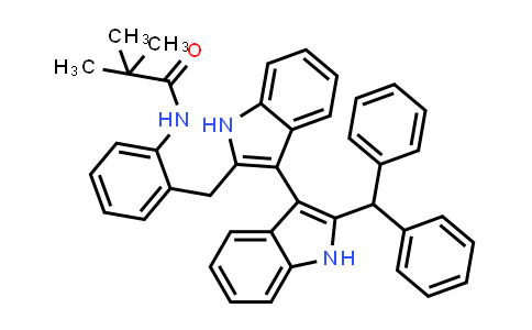 MC840649 | 2831417-43-5 | N-(2-((2'-Benzhydryl-1H,1'H-[3,3'-biindol]-2-yl)methyl)phenyl)pivalamide