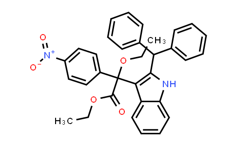 MC840686 | 2237913-44-7 | Ethyl 2-(2-benzhydryl-1H-indol-3-yl)-2-ethoxy-2-(4-nitrophenyl)acetate