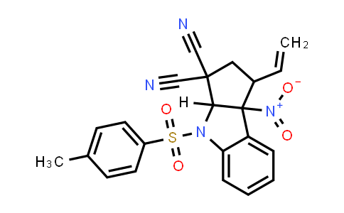 2093395-40-3 | rel-(1R,3aS,8bR)-8b-Nitro-4-tosyl-1-vinyl-1,3a,4,8b-tetrahydrocyclopenta[b]indole-3,3(2H)-dicarbonitrile