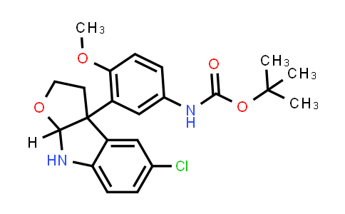 2144818-11-9 | rel-tert-Butyl (3-((3aR,8aR)-5-chloro-3,3a,8,8a-tetrahydro-2H-furo[2,3-b]indol-3a-yl)-4-methoxyphenyl)carbamate