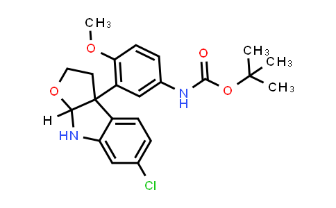 MC840805 | 2144818-14-2 | rel-tert-Butyl (3-(6-chloro-3,3a,8,8a-tetrahydro-2H-furo[2,3-b]indol-3a-yl)-4-methoxyphenyl)carbamate