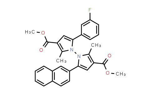 CAS No. 2764870-72-4, Dimethyl 5-(3-fluorophenyl)-2,2'-dimethyl-5'-(naphthalen-2-yl)-[1,1'-bipyrrole]-3,3'-dicarboxylate