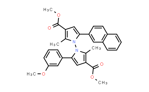 2764870-76-8 | Dimethyl 5-(3-methoxyphenyl)-2,2'-dimethyl-5'-(naphthalen-2-yl)-[1,1'-bipyrrole]-3,3'-dicarboxylate