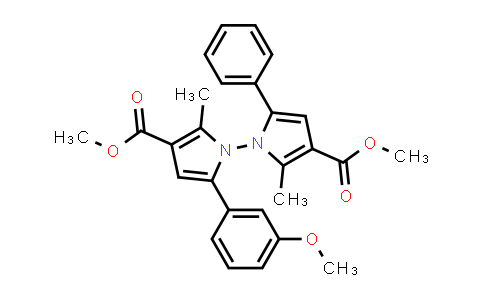 2764870-55-3 | 5-(3-甲氧基苯基)-2,2'-二甲基-5'-苯基-[1,1'-联吡咯]-3,3'-二羧酸二甲酯