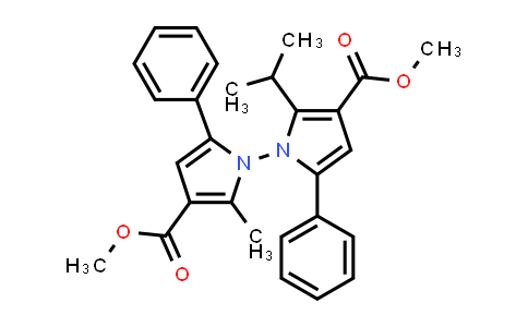 MC840846 | 2764870-62-2 | 2-异丙基-2'-甲基-5,5'-二苯基-[1,1'-联吡咯]-3,3'-二羧酸二甲酯
