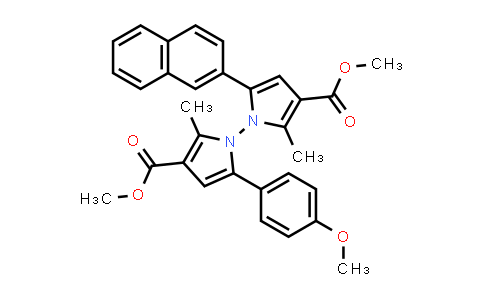 2764870-79-1 | Dimethyl 5-(4-methoxyphenyl)-2,2'-dimethyl-5'-(naphthalen-2-yl)-[1,1'-bipyrrole]-3,3'-dicarboxylate