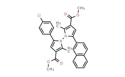 MC840853 | 2764870-78-0 | 5-(4-氯苯基)-2,2'-二甲基-5'-(萘-2-基)-[1,1'-联吡咯]-3,3'-二羧酸二甲酯