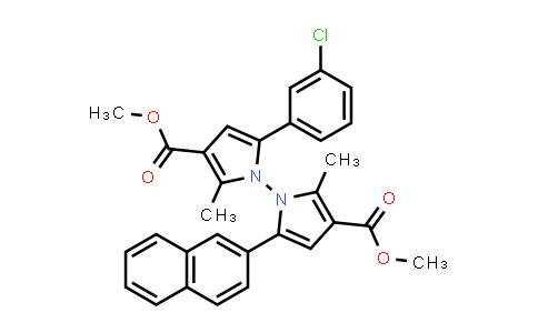 2764870-74-6 | Dimethyl 5-(3-chlorophenyl)-2,2'-dimethyl-5'-(naphthalen-2-yl)-[1,1'-bipyrrole]-3,3'-dicarboxylate