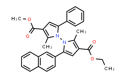 MC840855 | 2764870-64-4 | 3-Ethyl 3'-methyl 2,2'-dimethyl-5-(naphthalen-2-yl)-5'-phenyl-[1,1'-bipyrrole]-3,3'-dicarboxylate