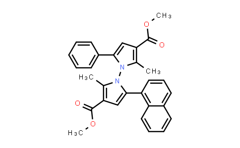 DY840857 | 2764870-51-9 | Dimethyl 2,2'-dimethyl-5-(naphthalen-1-yl)-5'-phenyl-[1,1'-bipyrrole]-3,3'-dicarboxylate