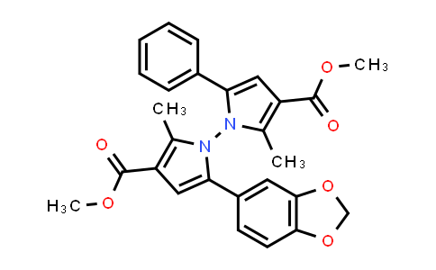 2764870-57-5 | Dimethyl 5-(benzo[d][1,3]dioxol-5-yl)-2,2'-dimethyl-5'-phenyl-[1,1'-bipyrrole]-3,3'-dicarboxylate