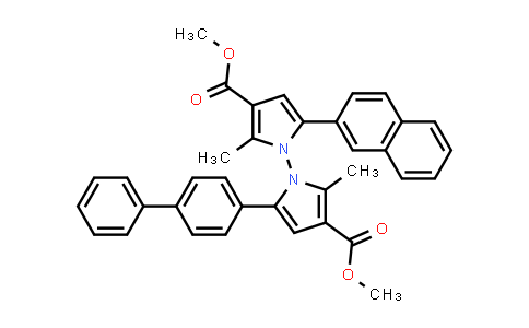 2764870-83-7 | Dimethyl 5-([1,1'-biphenyl]-4-yl)-2,2'-dimethyl-5'-(naphthalen-2-yl)-[1,1'-bipyrrole]-3,3'-dicarboxylate