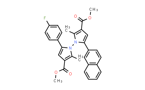 2764870-77-9 | Dimethyl 5-(4-fluorophenyl)-2,2'-dimethyl-5'-(naphthalen-2-yl)-[1,1'-bipyrrole]-3,3'-dicarboxylate