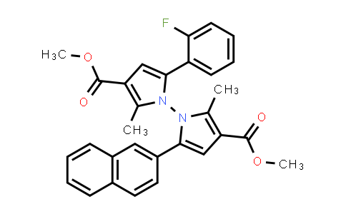 2764870-70-2 | Dimethyl 5-(2-fluorophenyl)-2,2'-dimethyl-5'-(naphthalen-2-yl)-[1,1'-bipyrrole]-3,3'-dicarboxylate