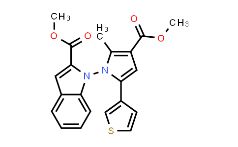 2764870-39-3 | 1-(3-(甲氧羰基)-2-甲基-5-(噻吩-3-基)-1H-吡咯-1-基)-1H-吲哚-2-羧酸甲酯