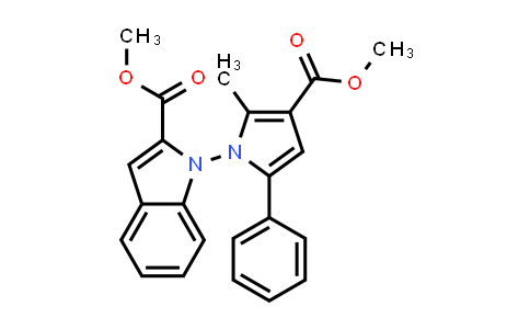 MC840876 | 2764870-05-3 | 1-(3-(甲氧羰基)-2-甲基-5-苯基-1H-吡咯-1-基)-1H-吲哚-2-羧酸甲酯