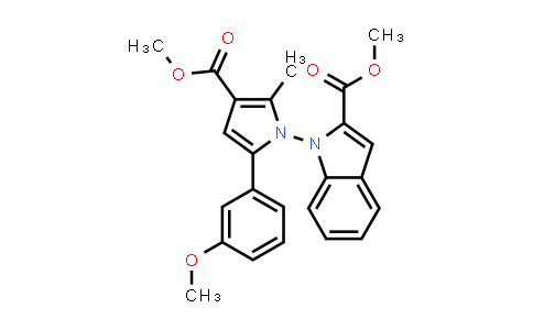 2764870-27-9 | 1-(3-(甲氧羰基)-5-(3-甲氧基苯基)-2-甲基-1H-吡咯-1-基)-1H-吲哚-2-羧酸甲酯