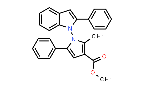 MC840887 | 2764870-16-6 | Methyl 2-methyl-5-phenyl-1-(2-phenyl-1H-indol-1-yl)-1H-pyrrole-3-carboxylate