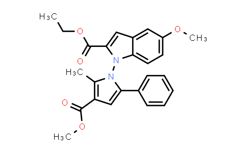 MC840888 | 2764870-10-0 | Ethyl 5-methoxy-1-(3-(methoxycarbonyl)-2-methyl-5-phenyl-1H-pyrrol-1-yl)-1H-indole-2-carboxylate