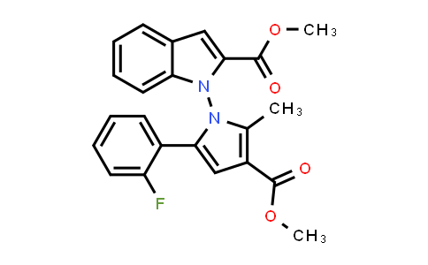 MC840891 | 2764870-21-3 | 1-(5-(2-氟苯基)-3-(甲氧羰基)-2-甲基-1H-吡咯-1-基)-1H-吲哚-2-羧酸甲酯