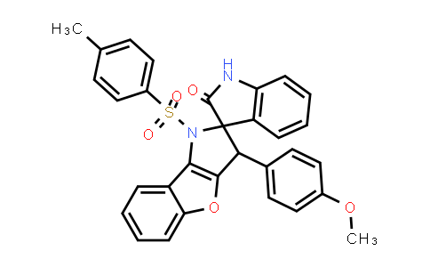 2289727-68-8 | rel-3-(4-甲氧基苯基)-1-甲苯磺酰基-1,3-二氢螺[苯并呋喃并[3,2-b]吡咯-2,3'-吲哚啉]-2'-酮