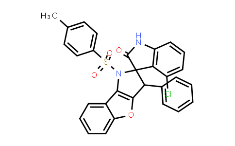 MC840903 | 2289726-63-0 | rel-4'-氯-3-苯基-1-甲苯磺酰基-1,3-二氢螺[苯并呋喃并[3,2-b]吡咯-2,3'-吲哚啉]-2'-酮