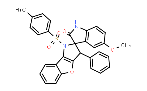 2289726-75-4 | rel-5'-Methoxy-3-phenyl-1-tosyl-1,3-dihydrospiro[benzofuro[3,2-b]pyrrole-2,3'-indolin]-2'-one