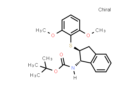 1902155-00-3 | tert-Butyl ((1S,2S)-2-((2,6-dimethoxyphenyl)thio)-2,3-dihydro-1H-inden-1-yl)carbamate