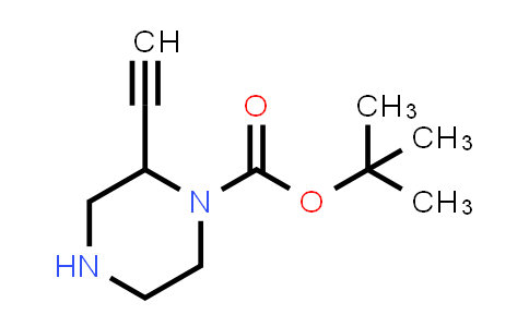 CAS No. 1259014-64-6, tert-butyl 2-ethynylpiperazine-1-carboxylate