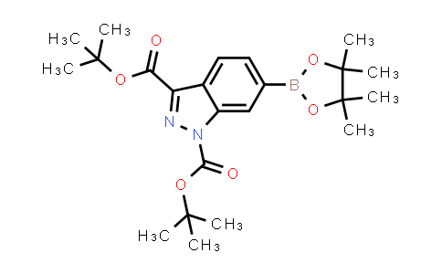 MC841516 | 2756235-94-4 | ditert-butyl 6-(4,4,5,5-tetramethyl-1,3,2-dioxaborolan-2-yl)indazole-1,3-dicarboxylate