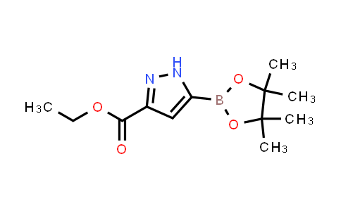 2711075-62-4 | 乙基 5-(4,4,5,5-四甲基-1,3,2-二噁硼戊环-2-基)-1H-吡唑-3-甲酸基酯