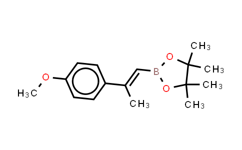 1398771-24-8 | 2-[(E)-2-(4-methoxyphenyl)prop-1-enyl]-4,4,5,5-tetramethyl-1,3,2-dioxaborolane