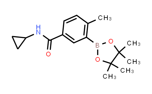515135-67-8 | N-cyclopropyl-4-methyl-3-(4,4,5,5-tetramethyl-1,3,2-dioxaborolan-2-yl)benzamide