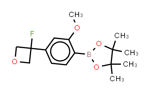 1443379-85-8 | 2-[4-(3-fluorooxetan-3-yl)-2-methoxyphenyl]-4,4,5,5-tetramethyl-1,3,2-dioxaborolane