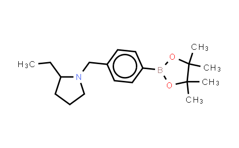 1486485-51-1 | 2-ethyl-1-{[4-(4,4,5,5-tetramethyl-1,3,2-dioxaborolan-2-yl)phenyl]methyl}pyrrolidine