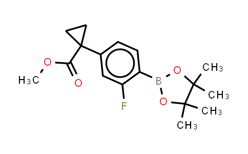 1620318-28-6 | methyl 1-[3-fluoro-4-(4,4,5,5-tetramethyl-1,3,2-dioxaborolan-2-yl)phenyl]cyclopropanecarboxylate