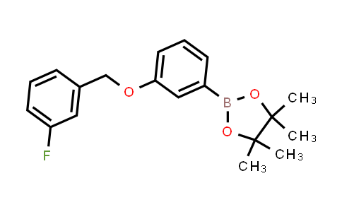 864771-48-2 | 2-[3-[(3-fluorophenyl)methoxy]phenyl]-4,4,5,5-tetramethyl-1,3,2-dioxaborolane