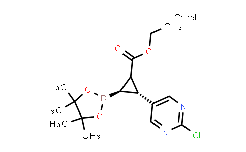 MC841799 | 2599290-40-9 | ethyl trans-2-(2-chloropyrimidin-5-yl)-3-(4,4,5,5-tetramethyl-1,3,2-dioxaborolan-2-yl)cyclopropanecarboxylate