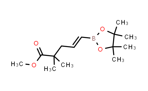 153725-00-9 | methyl (E)-2,2-dimethyl-5-(4,4,5,5-tetramethyl-1,3,2-dioxaborolan-2-yl)pent-4-enoate