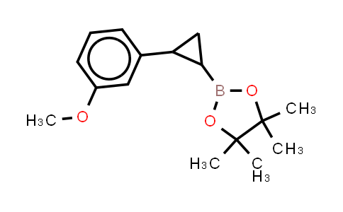 2763710-70-7 | 2-[2-(3-methoxyphenyl)cyclopropyl]-4,4,5,5-tetramethyl-1,3,2-dioxaborolane