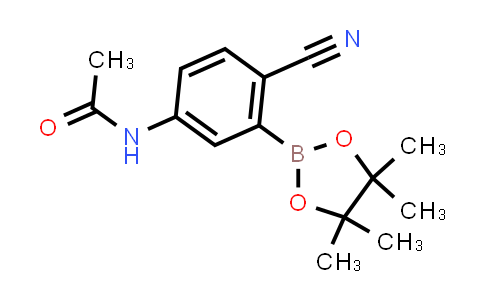 863868-27-3 | N-[4-cyano-3-(4,4,5,5-tetramethyl-1,3,2-dioxaborolan-2-yl)phenyl]acetamide