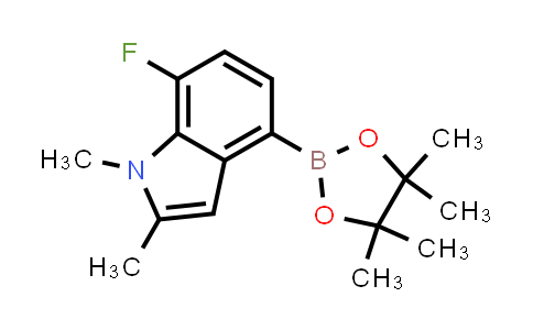 MC842578 | 2677886-00-7 | 7-fluoro-1,2-dimethyl-4-(4,4,5,5-tetramethyl-1,3,2-dioxaborolan-2-yl)indole