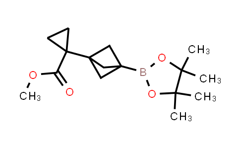 MC842673 | 2826263-78-7 | methyl 1-[3-(4,4,5,5-tetramethyl-1,3,2-dioxaborolan-2-yl)-1-bicyclo[1.1.1]pentanyl]cyclopropanecarboxylate