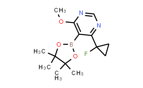 MC842683 | 2821753-67-5 | 4-(1-フルオロシクロプロピル)-6-メトキシ-5-(4,4,5,5-テトラメチル-1,3,2-ジオキサボロラン-2-イル)ピリミジン