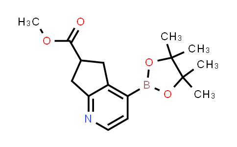 2722663-15-0 | methyl 4-(4,4,5,5-tetramethyl-1,3,2-dioxaborolan-2-yl)-6,7-dihydro-5H-cyclopenta[b]pyridine-6-carboxylate