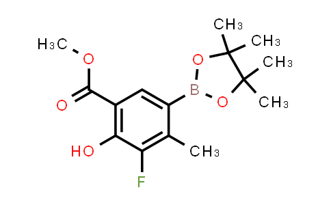 MC842886 | 1820814-98-9 | methyl 3-fluoro-2-hydroxy-4-methyl-5-(4,4,5,5-tetramethyl-1,3,2-dioxaborolan-2-yl)benzoate