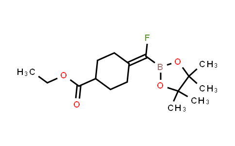 2864444-46-0 | ethyl 4-[fluoro-(4,4,5,5-tetramethyl-1,3,2-dioxaborolan-2-yl)methylene]cyclohexanecarboxylate